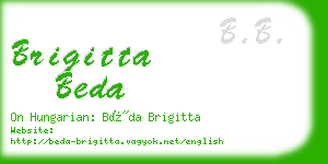 brigitta beda business card